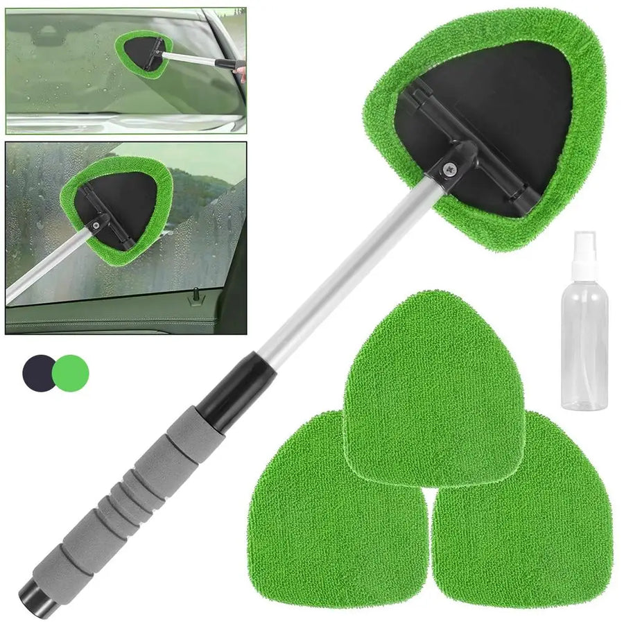 MotoGlint Windshield Cleaning Brush Set – Streak-Free Glass, Zero Frustration